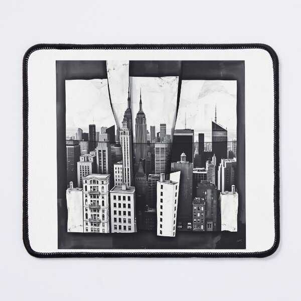 Item preview, Cubist Fragmented Cityscape Art designed and sold by sharon1210.