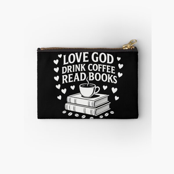 Item preview, Love God Drink Coffee Read Books Religious Quote designed and sold by flagylART.