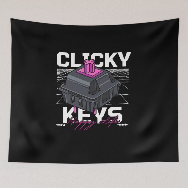 Item preview, Clicky Keys, Happy Life designed and sold by patricke116.