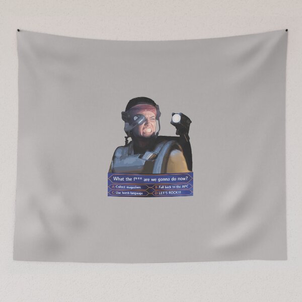 Item preview, Aliens-(1986)-Vasquez-Who-Wants-To-Be-A-Millionaire-(Game-Show-Parody)-T-Shirt designed and sold by VitriCunha.