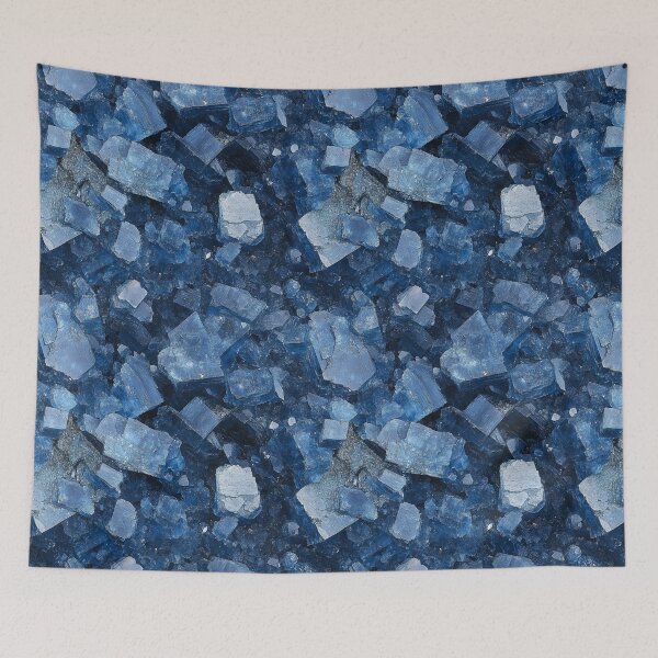 Item preview, Shimmering Blue Crystal Seamless Design designed and sold by DigitaICraft.