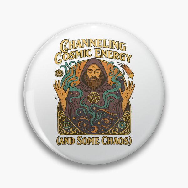 Item preview, Channeling Cosmic Energy  (and some chaos) Art Nouveau T-Shirt | Funny Spiritual Vibe designed and sold by MySpiritTravels.