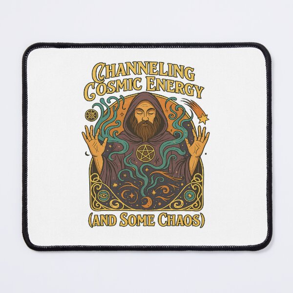 Item preview, Channeling Cosmic Energy (and some chaos) Art Nouveau T-Shirt | Funny Spiritual Vibe designed and sold by MySpiritTravels.