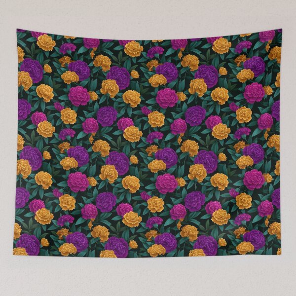 Item preview, Minimalistic Wild Carnations Print For Home Accent designed and sold by RoyalStarsPatts.