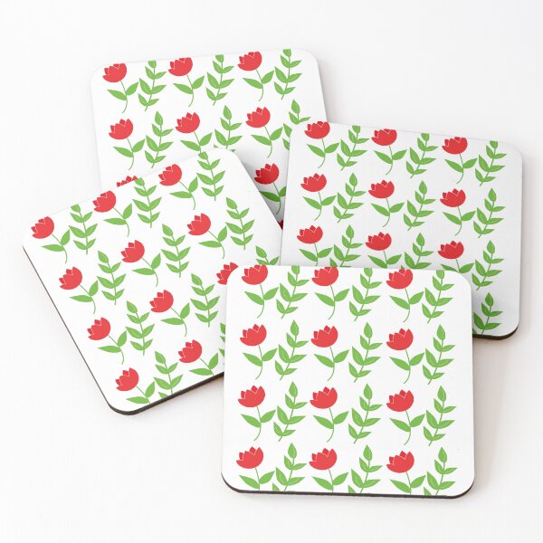 Item preview, Red flower pattern designed and sold by Jamildesign.