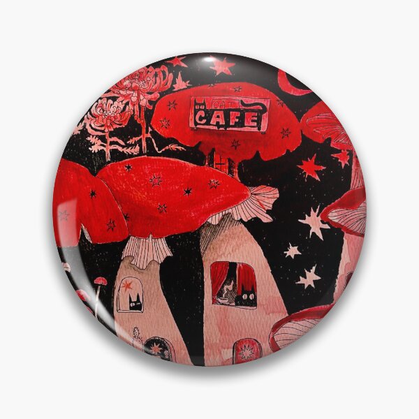 Item preview, Mushroom Cat Cafe designed and sold by Spooky Ash Art.