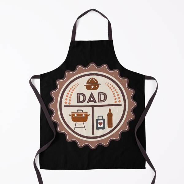 Item preview, Retro Dad³ Badge Design – Grill, Toolbox & Baby Bottle Icons designed and sold by VividOrganica.