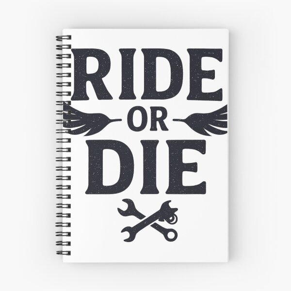 Item preview, Ride or Die – Bold Typographic Motorcycle Biker Design designed and sold by fjurcev.