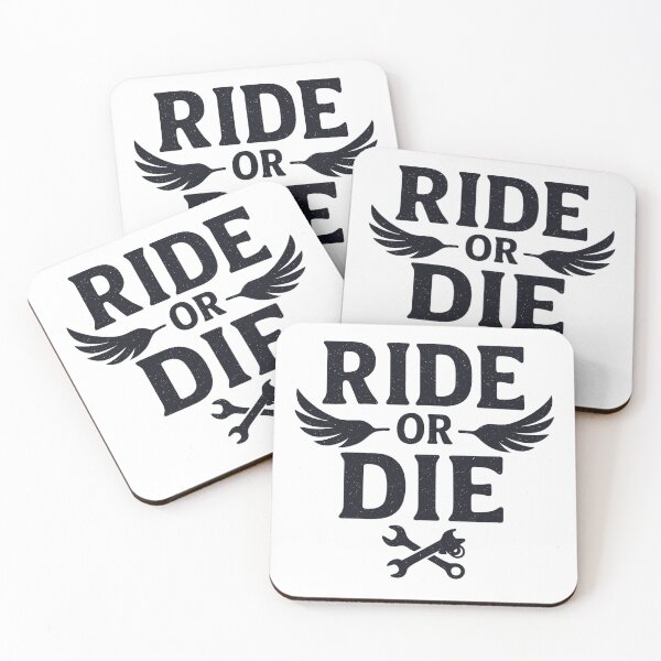 Item preview, Ride or Die – Bold Typographic Motorcycle Biker Design designed and sold by fjurcev.