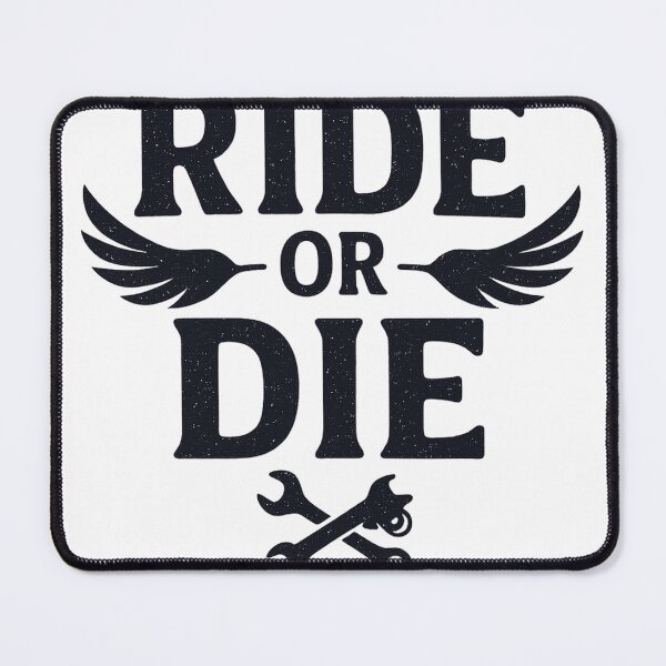Item preview, Ride or Die – Bold Typographic Motorcycle Biker Design designed and sold by fjurcev.