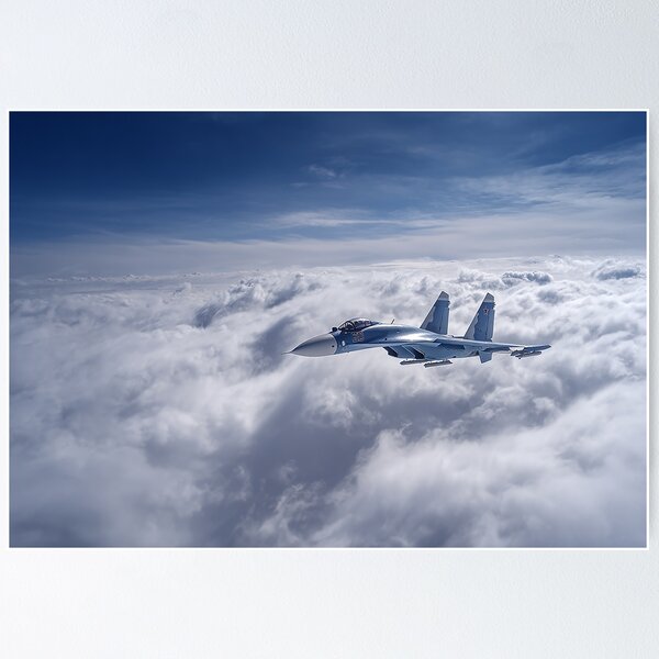 Item preview, Sukhoi Su-27 Over Soft Layers designed and sold by Skyframe Aviation.