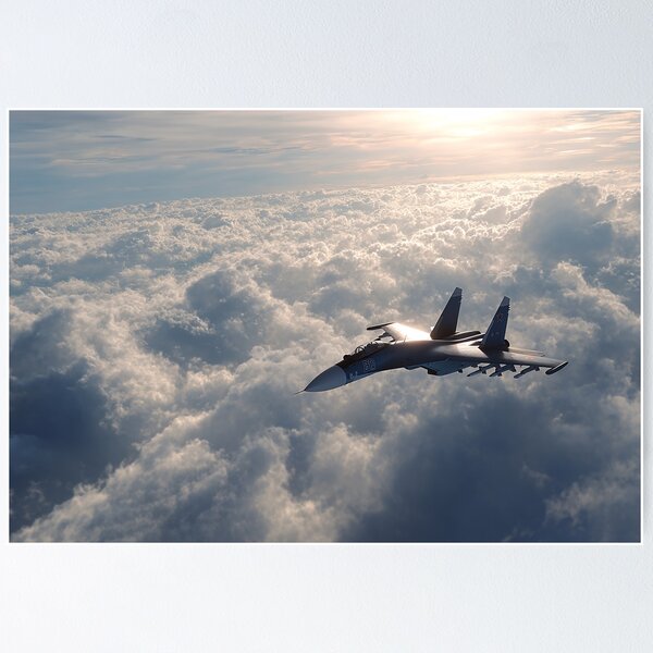 Item preview, Sukhoi Su-27 Among Puffy Tops designed and sold by Skyframe Aviation.
