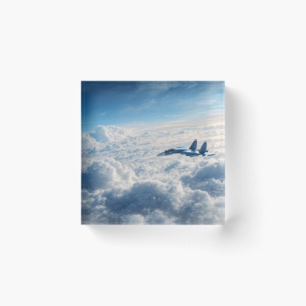 Item preview, Sukhoi Su-27 Against Azure Backdrop designed and sold by Skyframe Aviation.