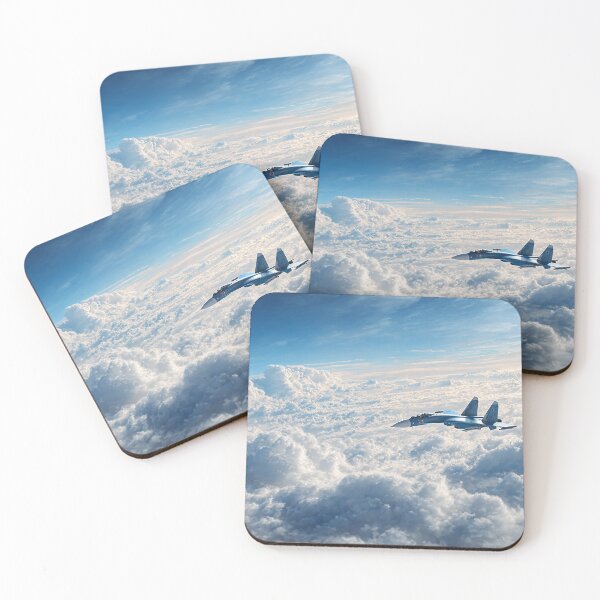 Item preview, Sukhoi Su-27 Against Azure Backdrop designed and sold by Skyframe Aviation.