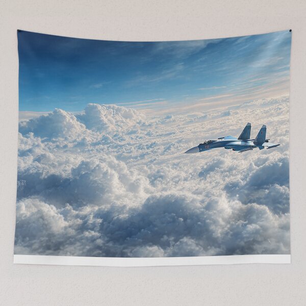 Item preview, Sukhoi Su-27 Against Azure Backdrop designed and sold by Skyframe Aviation.