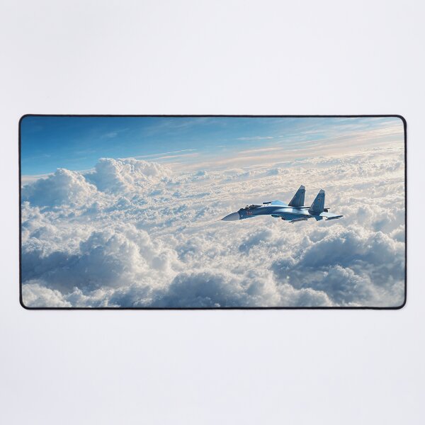 Item preview, Sukhoi Su-27 Against Azure Backdrop designed and sold by Skyframe Aviation.