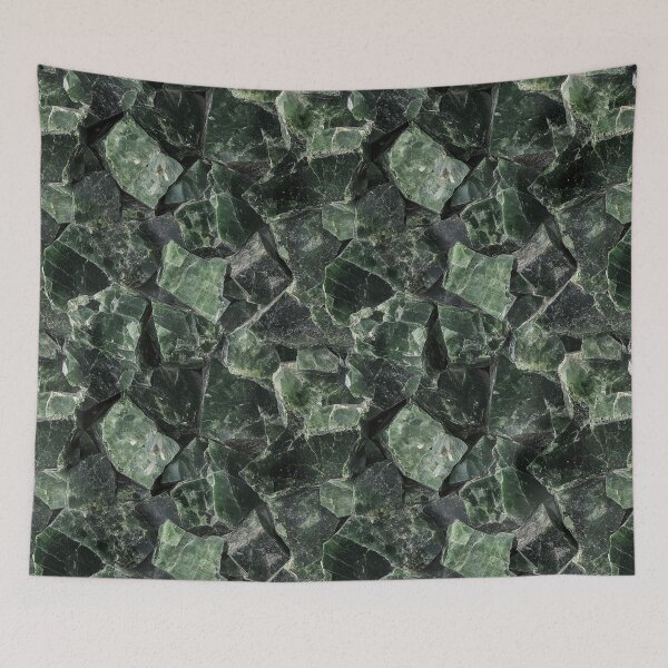 Item preview, Dark Emerald Crystal Seamless Pattern designed and sold by DigitaICraft.