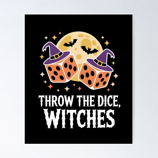 Item preview, Throw The Dice Witches Halloween Bunco Game designed and sold by UrbanHowlz.