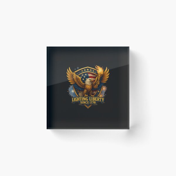 Item preview, 250th Anniversary of the USA - Eagle With Flaming Torch – Lighting Liberty, Since 1776 designed and sold by Collins Design.