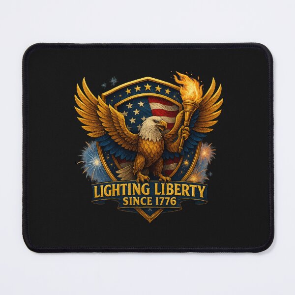 Item preview, 250th Anniversary of the USA - Eagle With Flaming Torch – Lighting Liberty, Since 1776 designed and sold by Collins Design.
