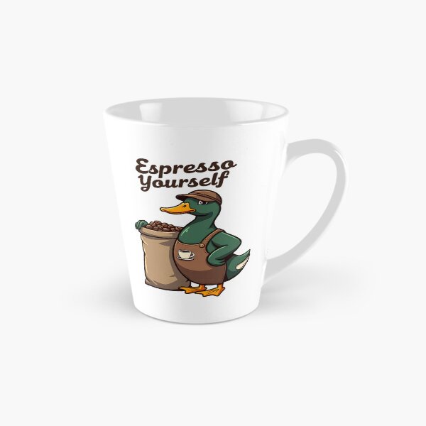 Item preview, Espresso Yourself – Coffee Barista Duck Pun Design designed and sold by TeeTimeTreasure.