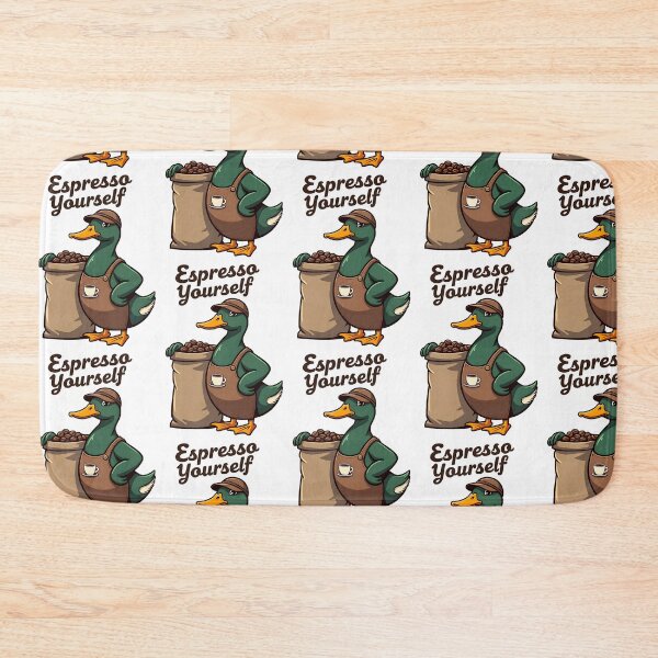 Item preview, Espresso Yourself – Coffee Barista Duck Pun Design designed and sold by TeeTimeTreasure.