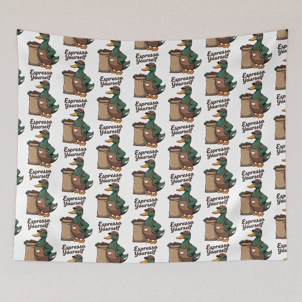 Item preview, Espresso Yourself – Coffee Barista Duck Pun Design designed and sold by TeeTimeTreasure.