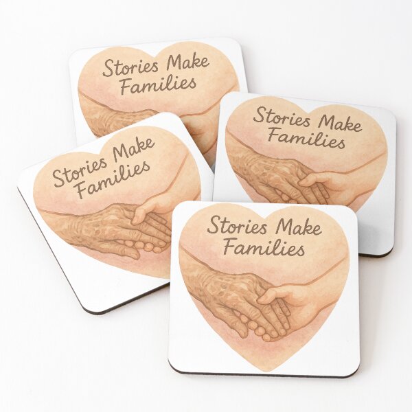 Item preview, Stories Make Families – Generations Holding Hands Heart Design designed and sold by ManeeStore.