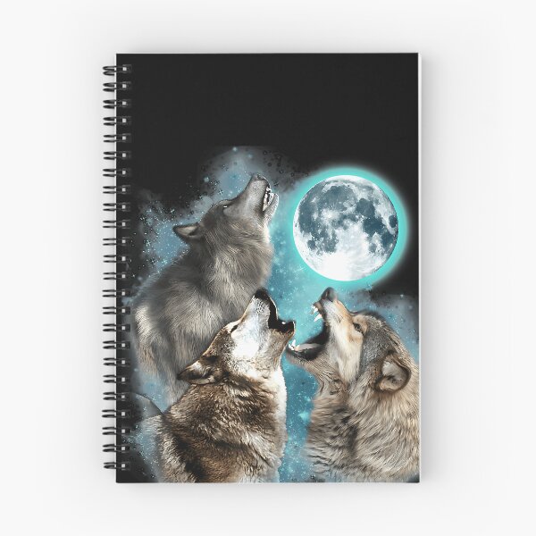 Item preview, 3 Wolf Moon Howling Wolf Head Funny Wolves For Men Women T-Shirt designed and sold by evar42devon.