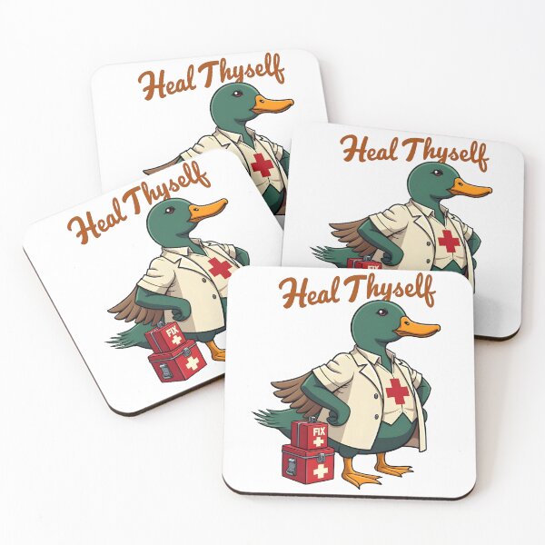 Item preview, Heal Thyself Duck | Funny Medic Duck Illustration for Healthcare Heroes designed and sold by TeeTimeTreasure.
