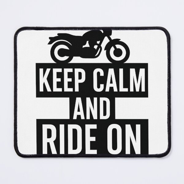 Item preview, Keep Calm and Ride On – Funny Motorcycle Rider Motivational Design designed and sold by fjurcev.