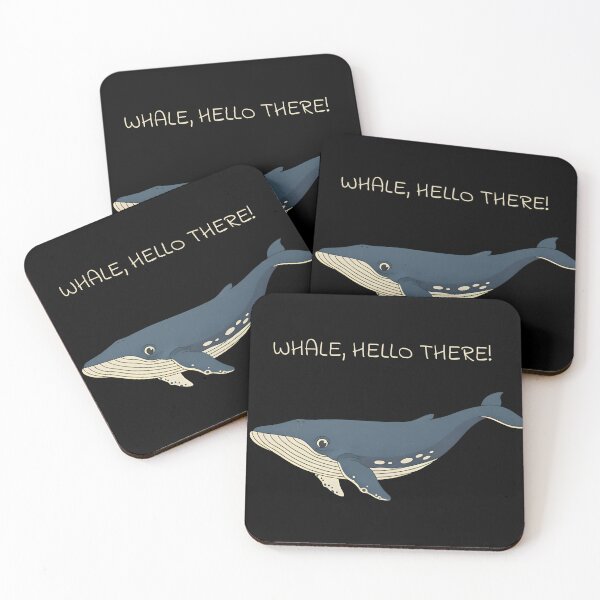Item preview, Whale Hello There Funny Ocean Pun designed and sold by Imaginationbeyond.