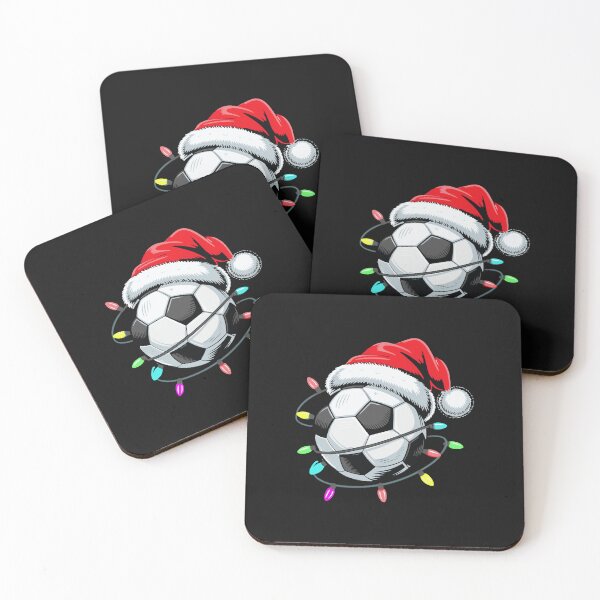 Item preview, Santa Soccer Ball Christmas Lights Kids Boys Women Men Youth designed and sold by clothesy7.