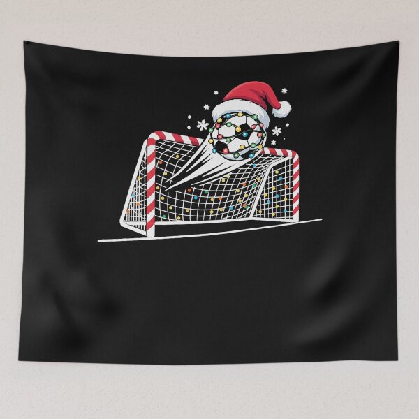 Item preview, Christmas Soccer Goal Ball Lights Santa Xmas Kids Boys Men designed and sold by clothesy7.