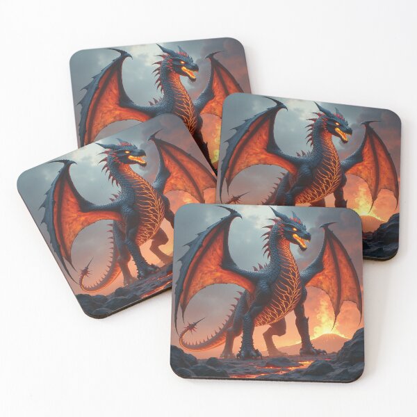 Item preview, Western Magma Dragon – Fury of Ash and Flame designed and sold by Valora and Fern.