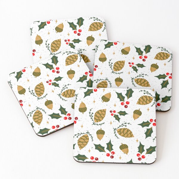 Item preview, Autumn Winter Holiday Botanicals Pattern designed and sold by Farissa Designs.