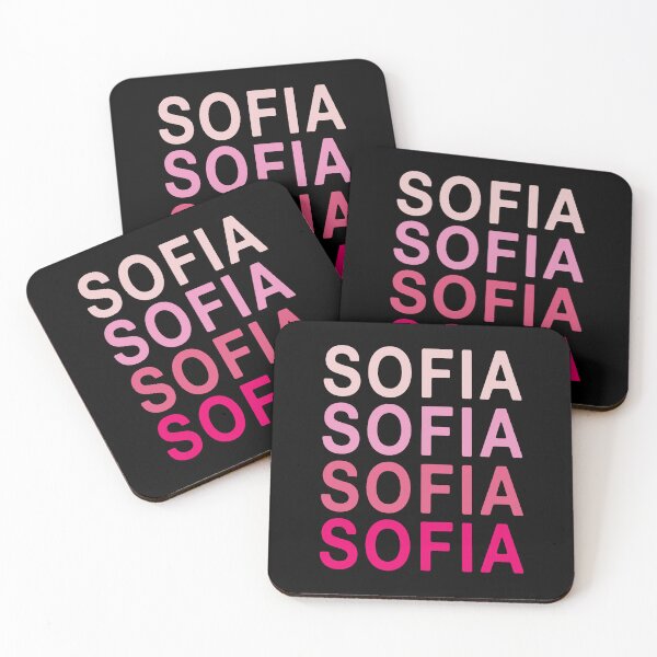 Item preview, Sofia Name Pink Colors designed and sold by Jeallan Designs.