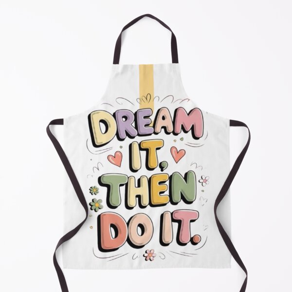 Item preview, Sticker Citation Inspirante – Dream It, Then Do It – Affiche Motivation Colorée designed and sold by MeowLoka ⭐⭐⭐⭐.