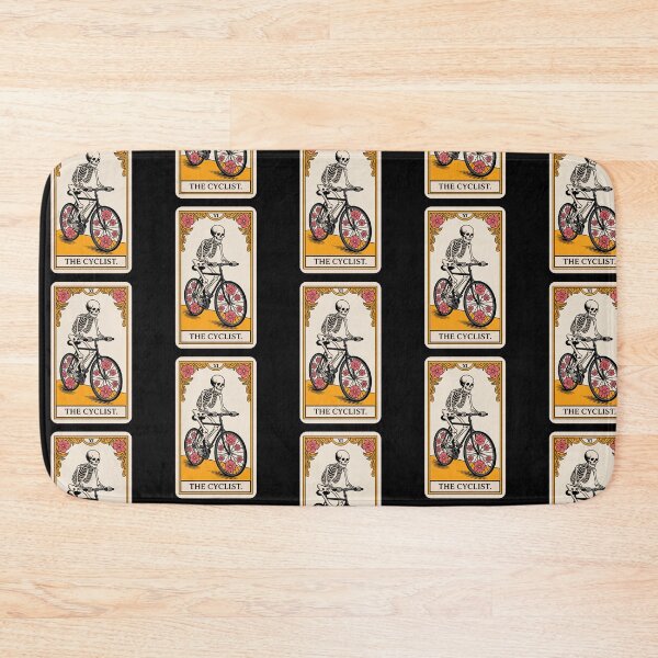 Item preview, The Cyclist Skeleton Pedaling Tarot Card Design designed and sold by Blok45.