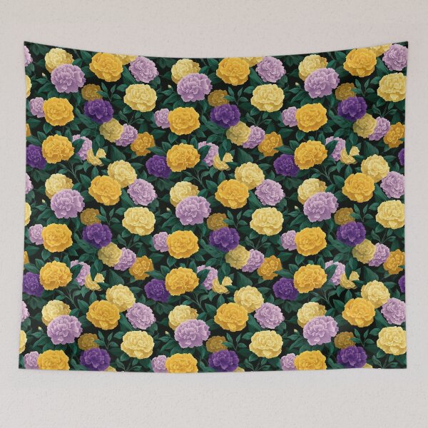 Item preview, Minimalistic Whimsical Carnations Florals For Birthday Gift designed and sold by RoyalStarsPatts.