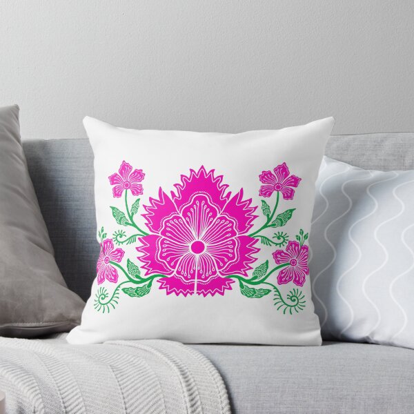 Item preview, Kalamkari pink flowers designed and sold by Anisha  Vaz.