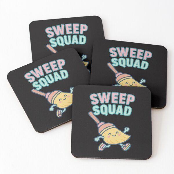 Item preview, Sweep Squad – Cute Cartoon Broom Character Design designed and sold by AwesomeBeyondLimits.