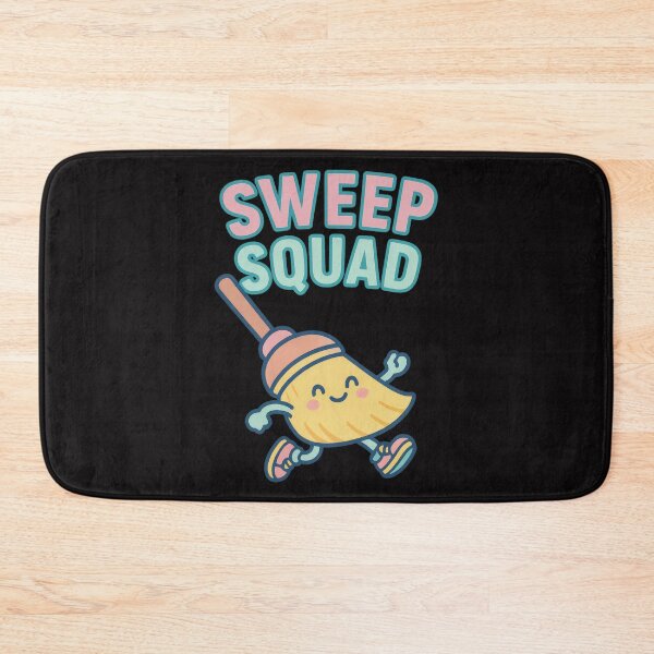 Item preview, Sweep Squad – Cute Cartoon Broom Character Design designed and sold by AwesomeBeyondLimits.