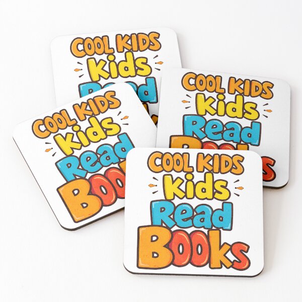 Item preview, Cool Kids Read Books Fun Colorful Inspirational Quote designed and sold by ArtDesignTp.