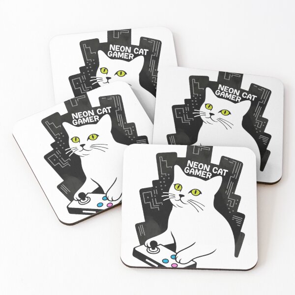Item preview, Neon Cat Gamer designed and sold by SignumShop.