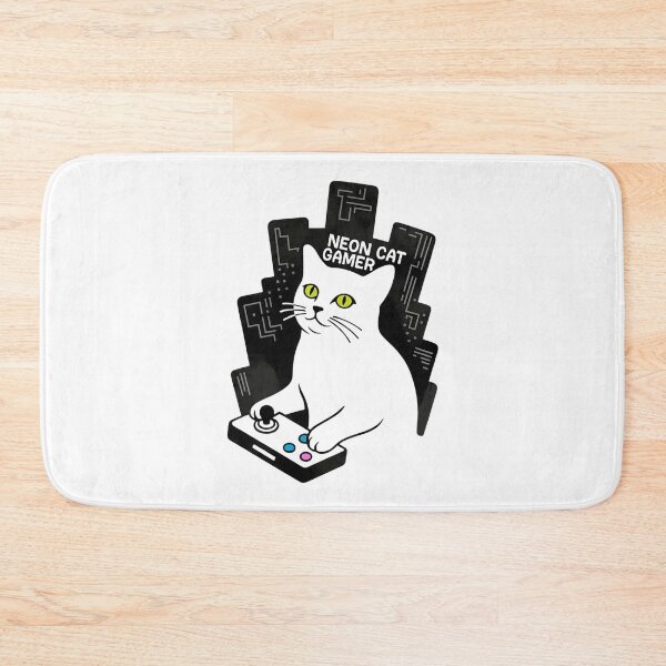 Item preview, Neon Cat Gamer designed and sold by SignumShop.