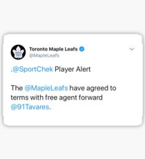 Tavares is a Maple Leaf Sticker