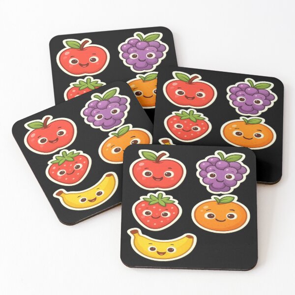 Item preview, Cute Smiling Fruit Sticker Set designed and sold by Ck's art.