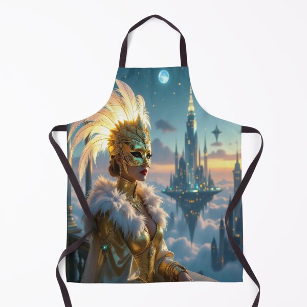 Item preview, Masquerade of Dreams – Golden elegance meets cosmic vibes in a surreal Starworld designed and sold by FotoworldEdel.