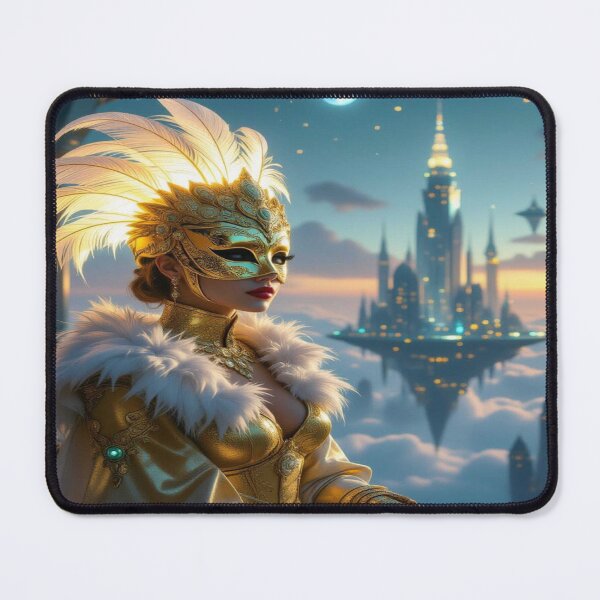 Item preview, Masquerade of Dreams – Golden elegance meets cosmic vibes in a surreal Starworld designed and sold by FotoworldEdel.